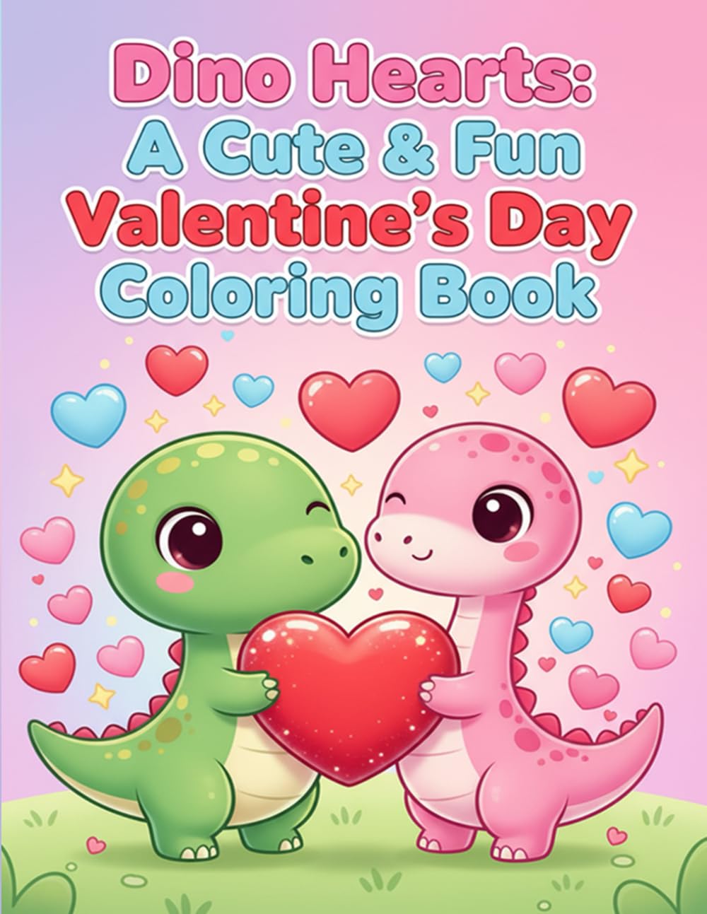 Dino Hearts: A Cute & Fun Valentine’s Day Coloring Book
