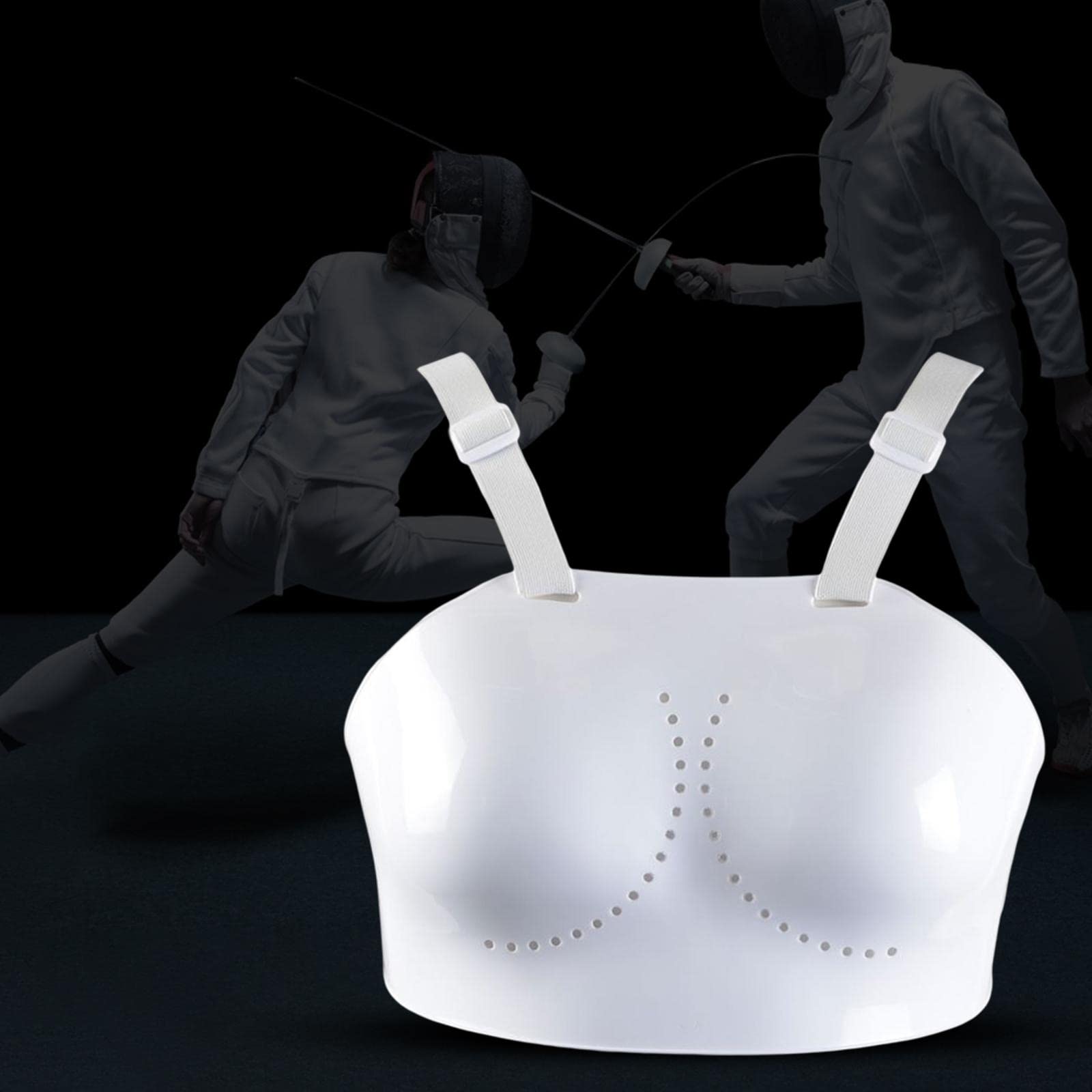 B Baosity Breast Protector, Unisex Kids Body Protective Karate Equipment Fencing Sports Guard MMA Baseball Taekwondo Football Kickboxing, Women M 90-94cm