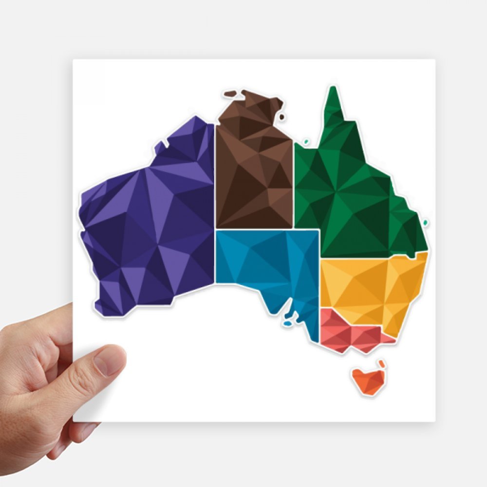Autocollant carte Australie pour personnaliser une valise et décorer une chambre de voyageur