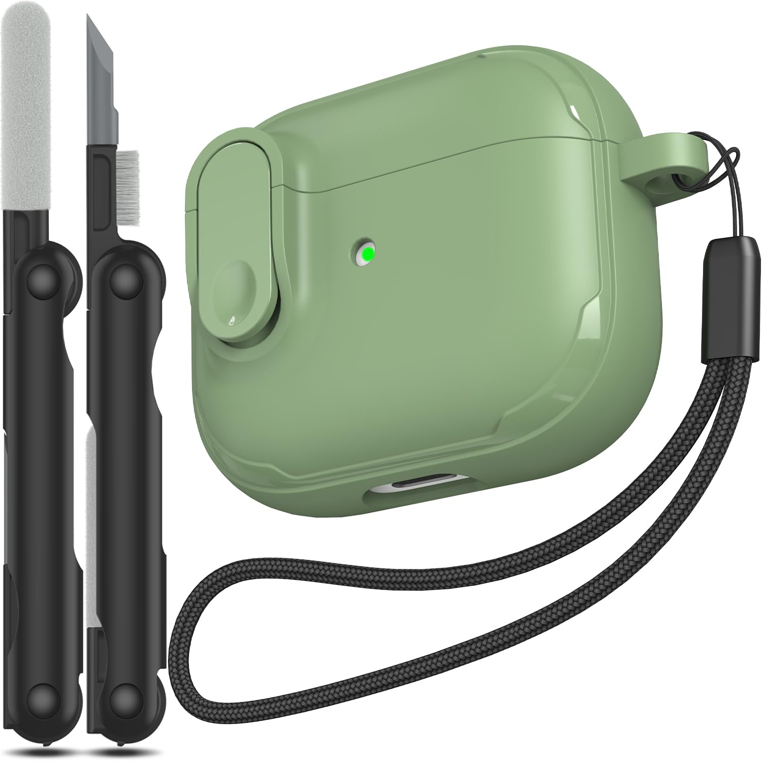 RFUNGUANGO Compatible with Airpods 2nd /1st Case,Automatic Pop-up with Safety Lock Clip, Full Body Shockproof Hard Case with Keychain Compatible with AirPods case,starry sky — view 60