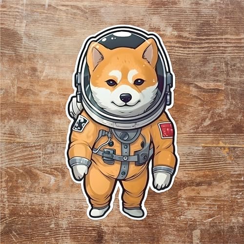 Image of Yoonek Graphics Shiba Inu Dog Vinyl Decal Sticker for Car, Laptop, Tumbler, More. #001594