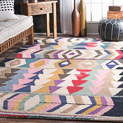 nuLOOM Ofelia Bohemian Wool Area Rug, 8x10, Multi