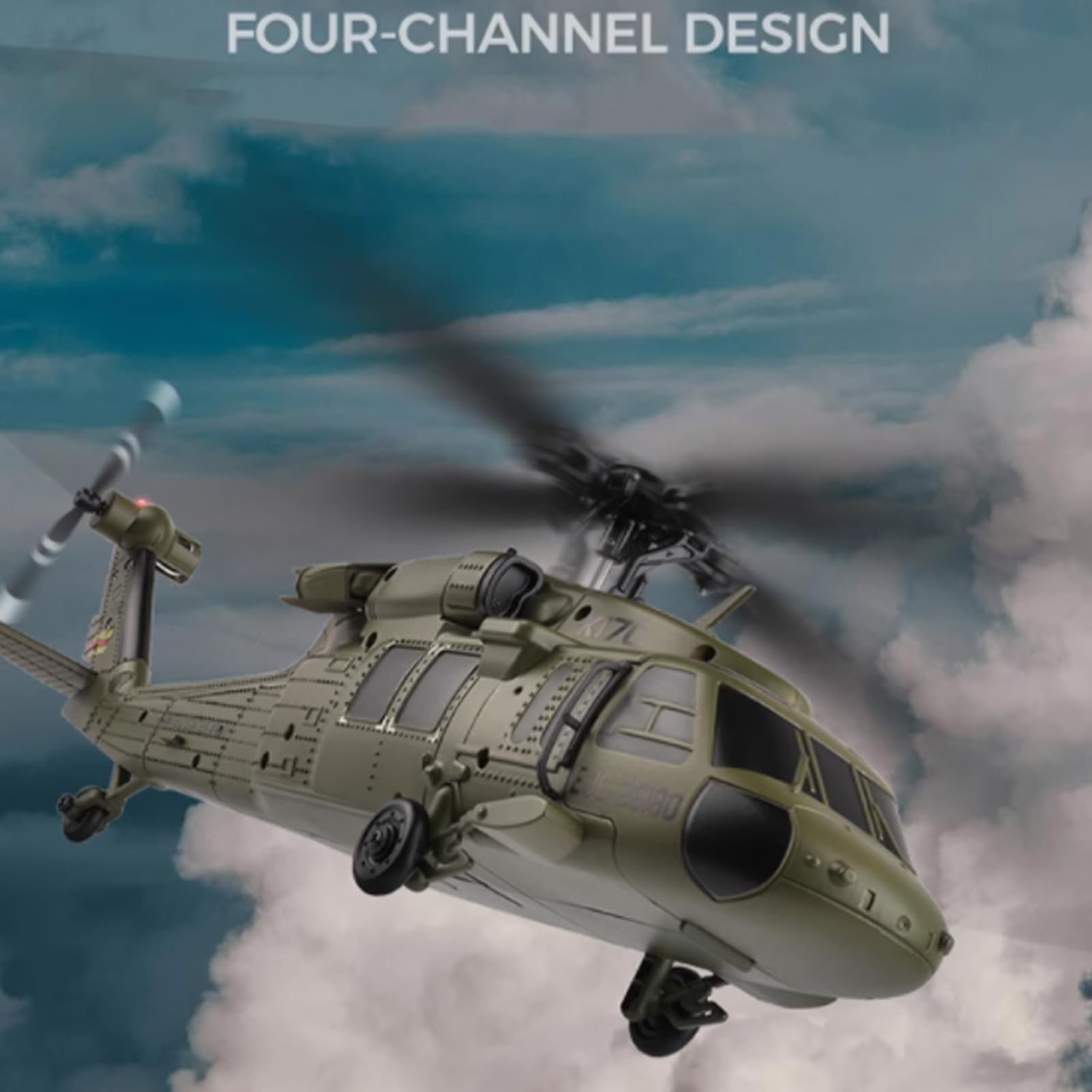 2,4G 4 -kanałowy Helikopter RC, 6 -osiowy żyroskop i wysokość Hold 1106 Bezszczotkowe Dron Motoryczny dla Początkujących i Dorosłych