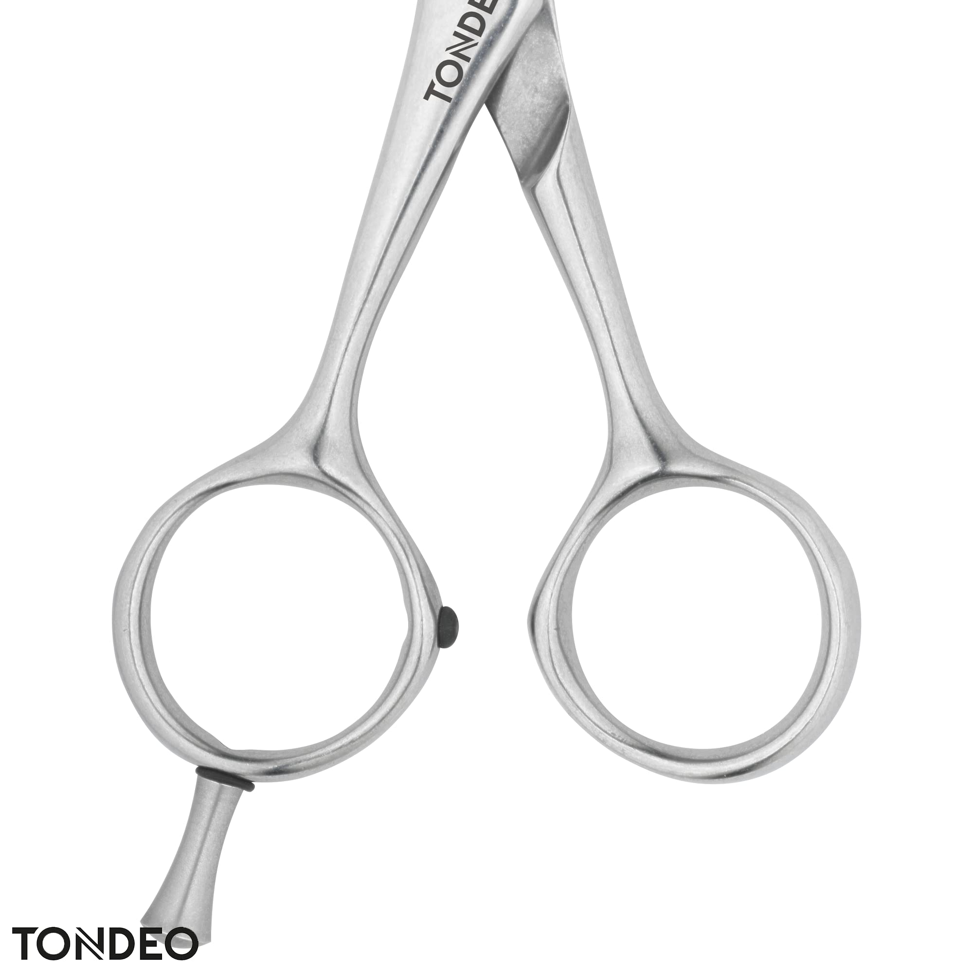 TONDEO Texturierschere SPIDER classic LEFT 5.25"| klassische Griffhaltung | Linkshänder Modellierschere mit 33 Prismenschliff-Effilierzähnen | Stahl aus Solinger Sonderschmelze|poliert|Made in Solingen