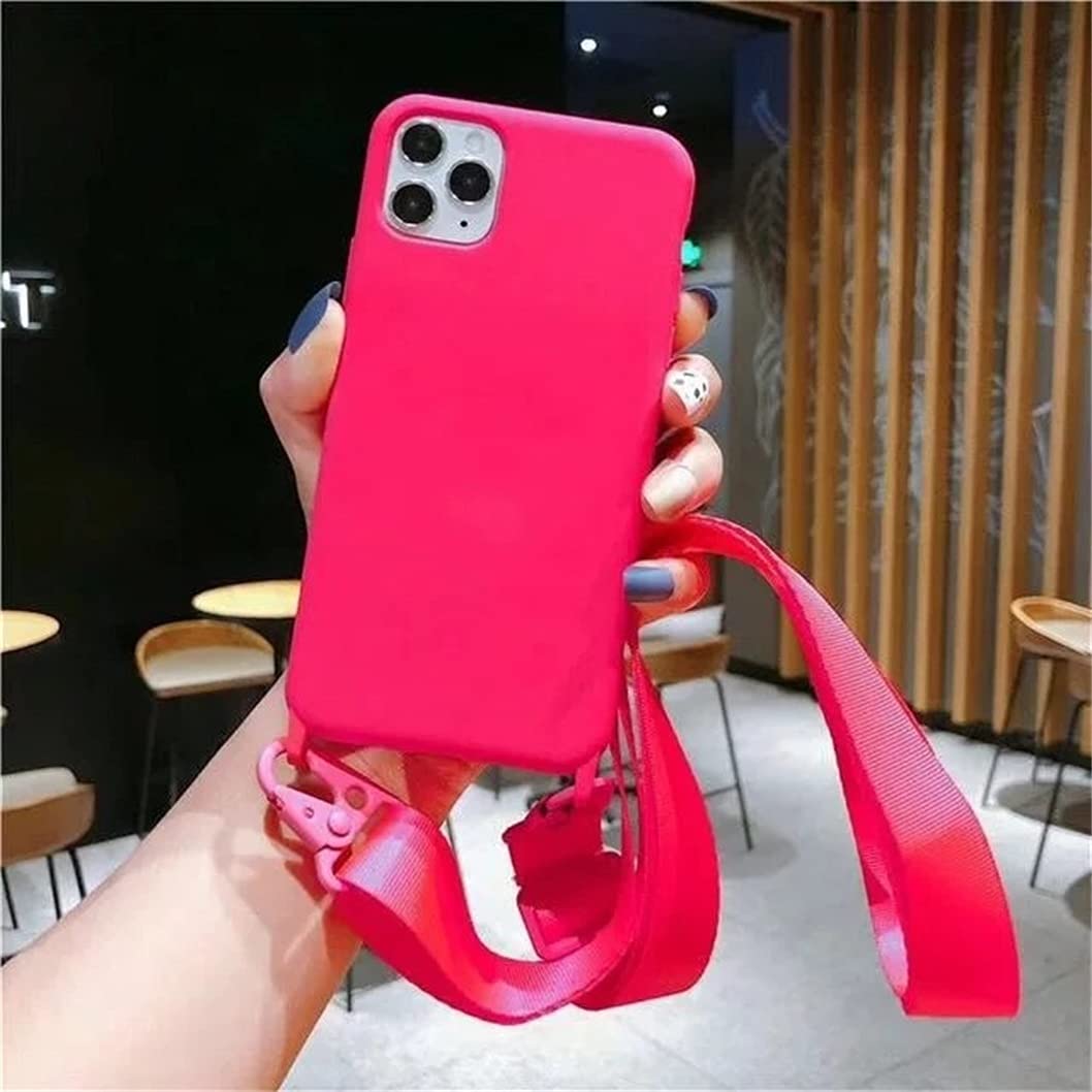 Custodia IPhone 13 Pro Max Con Tracolla – Cover In Silicone Con Cordino Regolabile, Protezione Anticaduta, Vari Colori