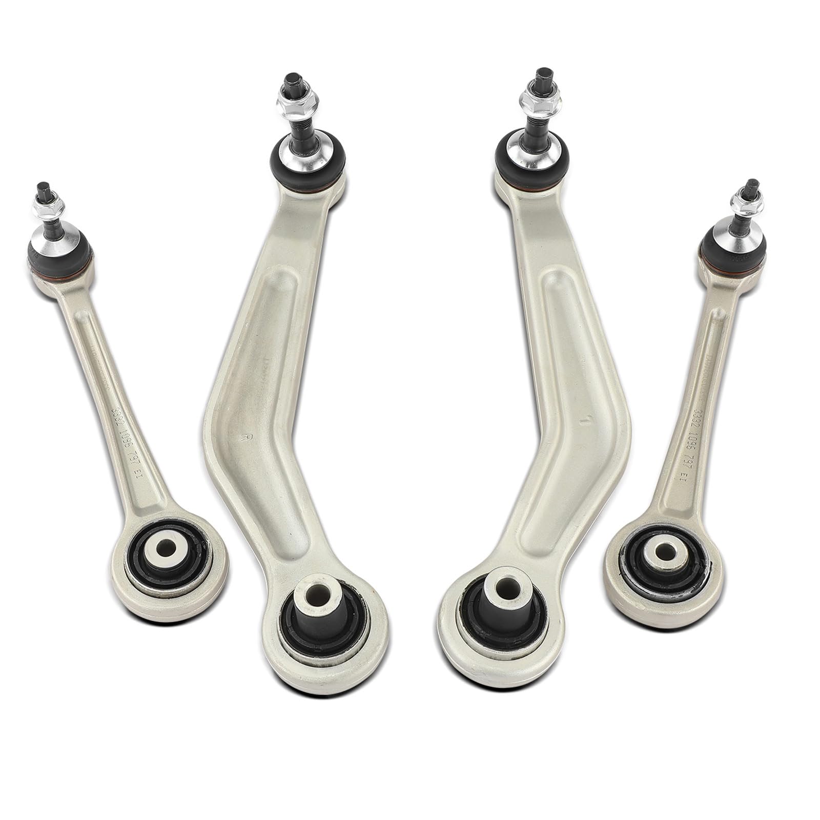 Frankberg 4-Teilig Querlenker Satz Kompatibel mit 5er E60 520-550 2.0L 4.8L 2001-2010 5er Touring E61 520-550 2.0L-4.8L 2004-2010 6er Cabriolet E64 630-650 3.0L-4.8L 2004-2010 Replace# 33306772242