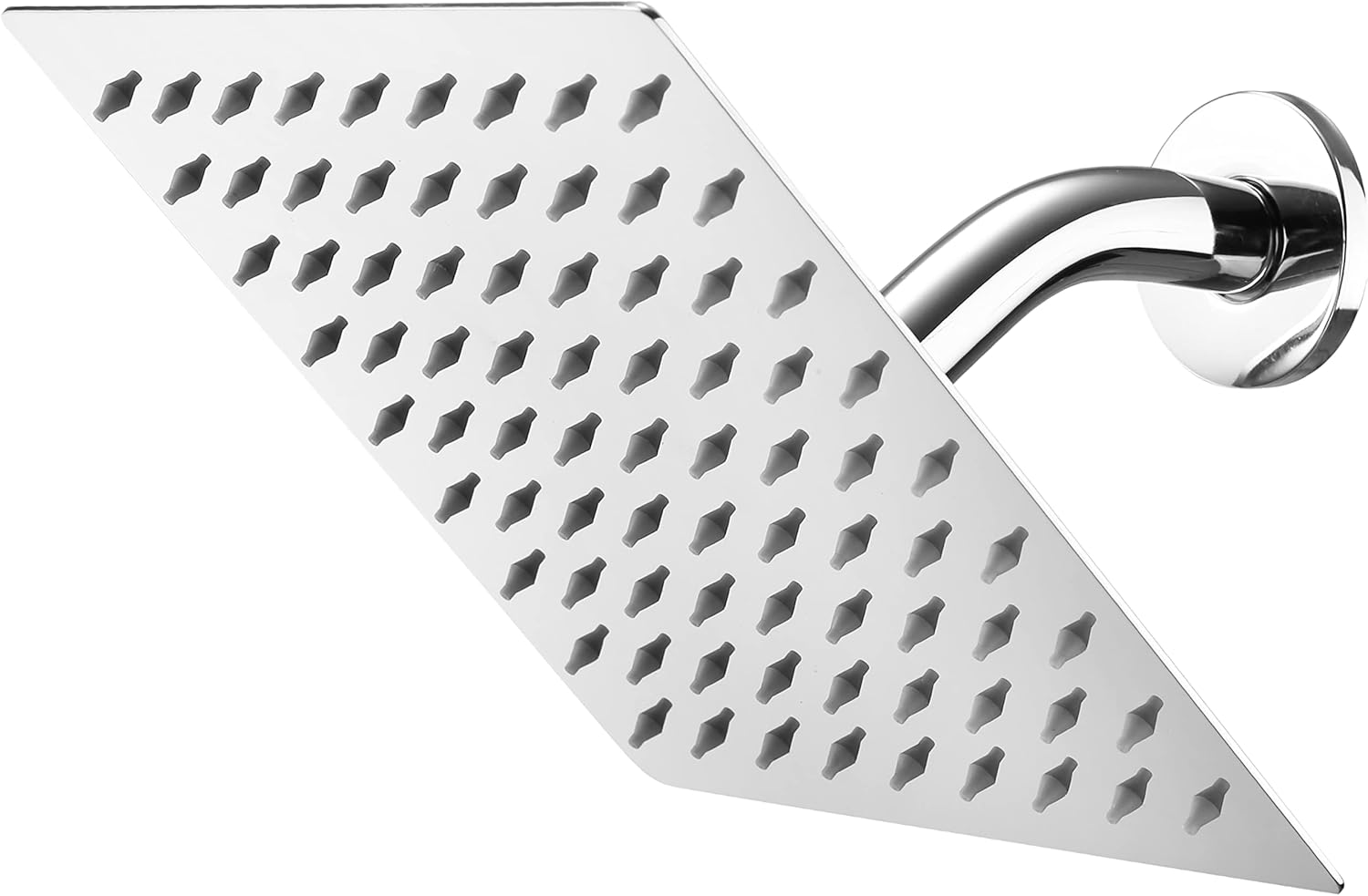 High Pressure Stainless Steel Rain Shower Head, Flowby 8 Inches