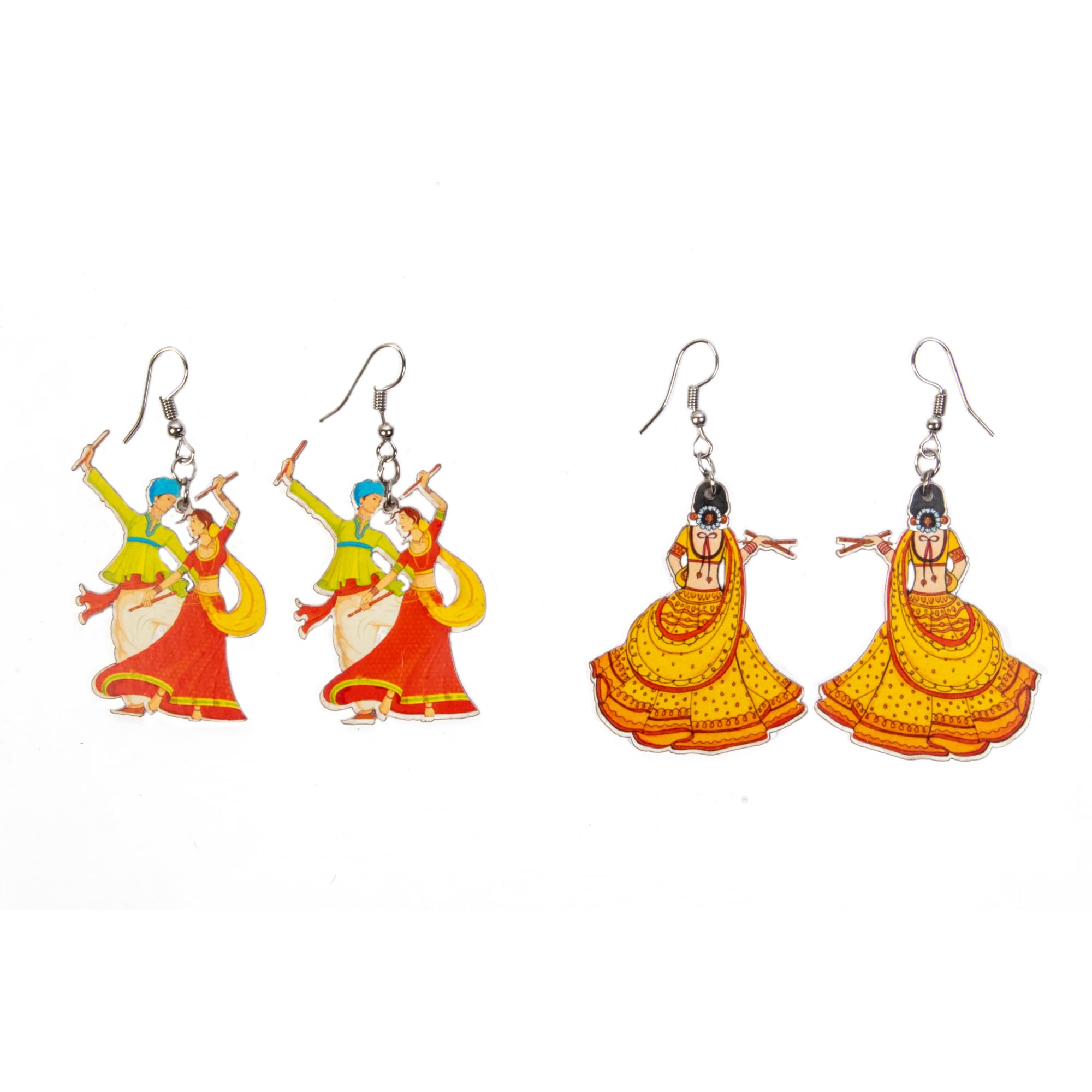 Feyre Navratri Earrings Latest Stylish Alloy Earring for Women Pack of 2 | Multicolor (B0DCW3WRV5) Amazon Price History, Amazon Price Tracker