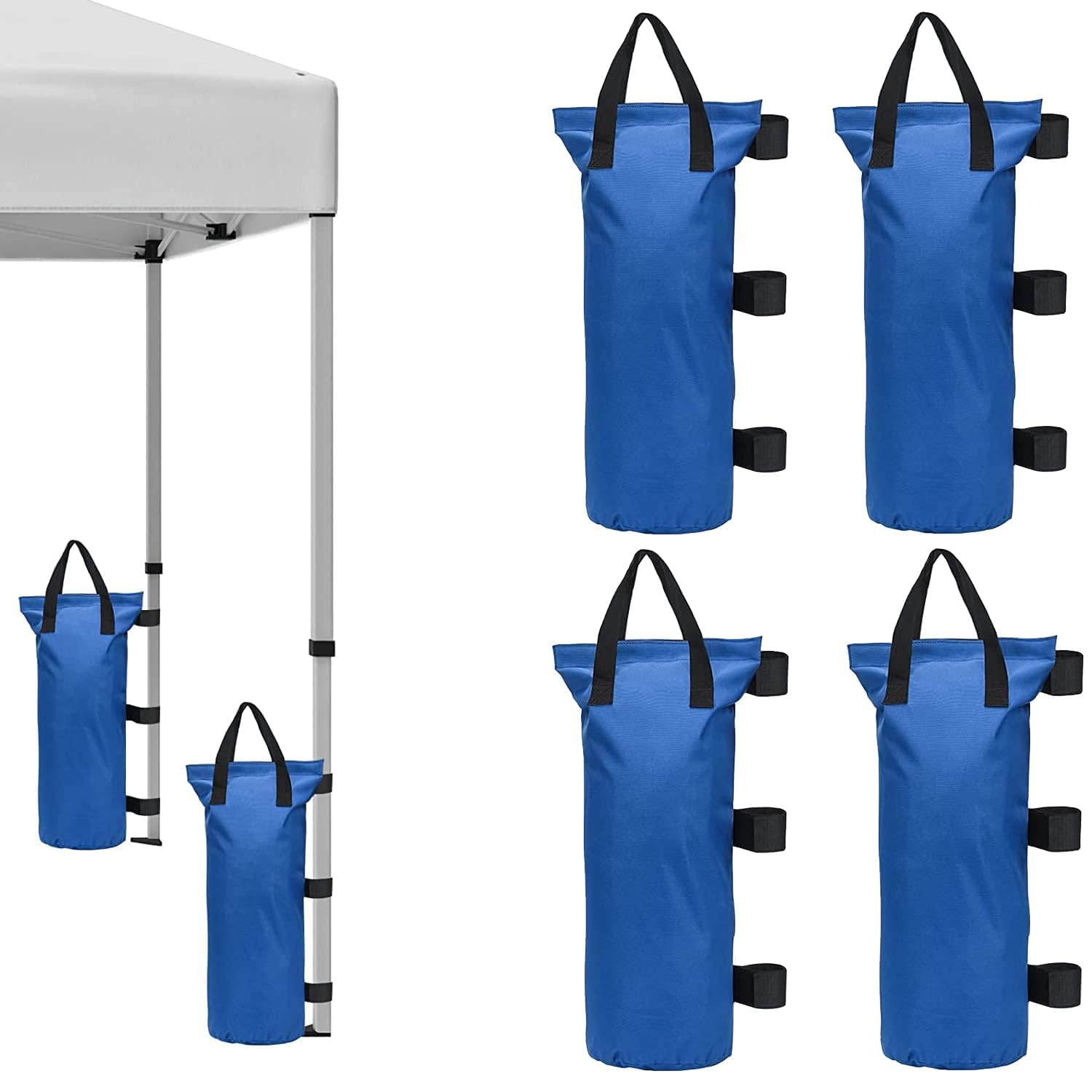 Niland Canopy Weight or Sand Bags for Instant Shelter, Blue, Set of 4, Leg Weights with Handles and Straps (Blue Color, Without Sand)-picture-26