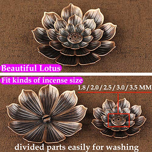 Brass Lotus Censer Stick Incense Holder Cone Incense Burner Ash Catcher Home Fragrance Accessories