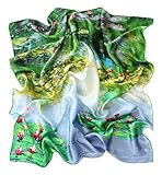 Stoff: 100% Crepe Satin Seide mit handgerollten Rändern (reine Handarbeit), edle Optik mit hohem Tragekomfort