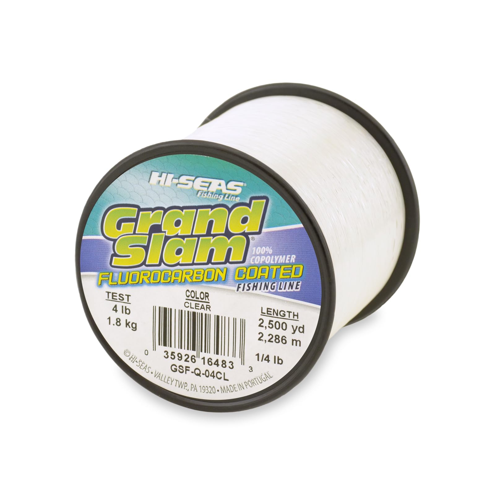 HI-SEAS Grand Slam Fluorocarbon Coated Fishing Line, 4 lb Test,.009