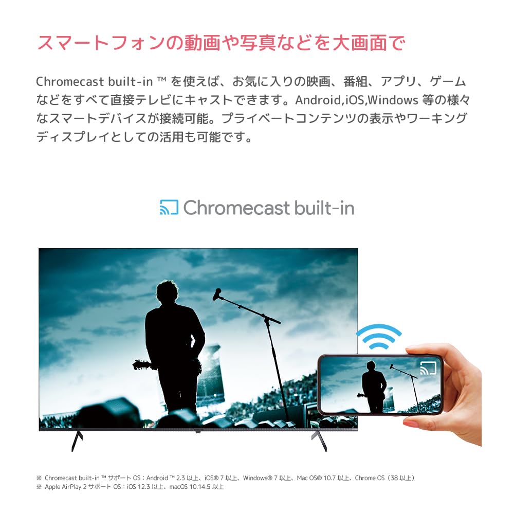 Amazon | ORION(オリオン) 65V型 4K対応 スマートテレビ OSR65G10A