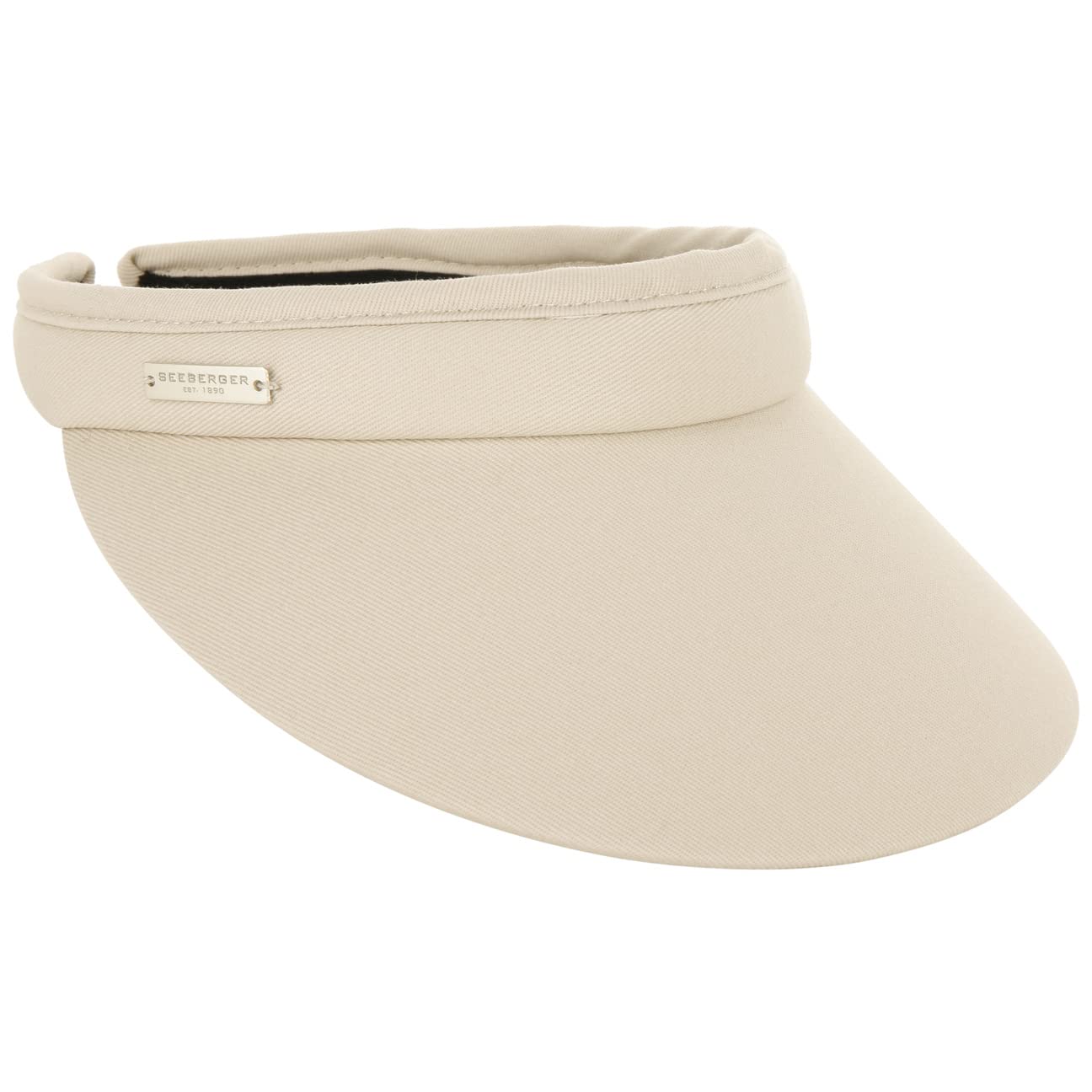 Seeberger Azalee Women’s Visor, Cotton Sun Visor, Sun Protection, beach visor - Beige - One size