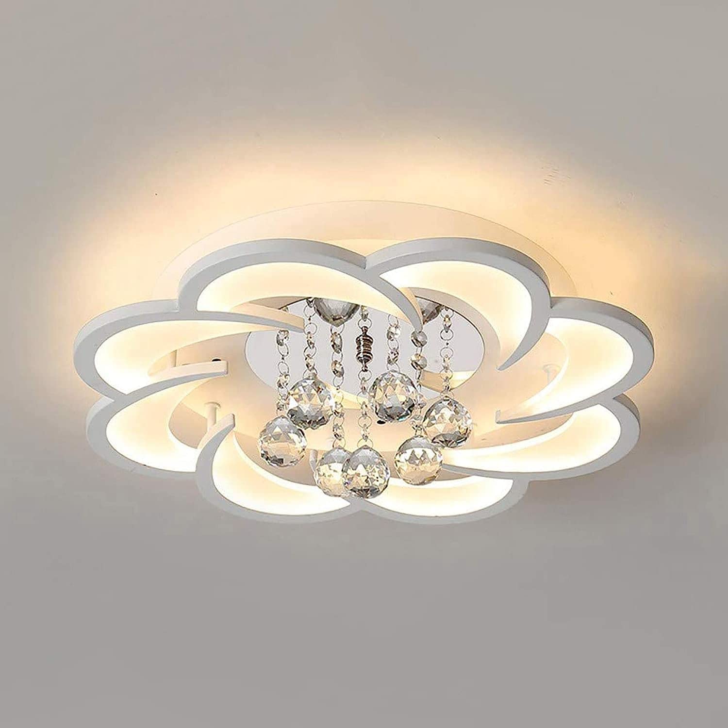 Lampade acriliche da Incasso Vicino al soffitto, Luce Calda per Soggiorno e Camera da Letto, Lampada da soffitto a LED, lampadario di Cristallo per Camera da Letto, Lampada da Incasso a Form