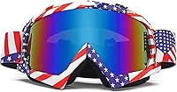 Vista 2 de FMY Gafas de motocross para hombres, mujeres y jóvenes, antiarañazos, a prueba de polvo, UV400 ATV