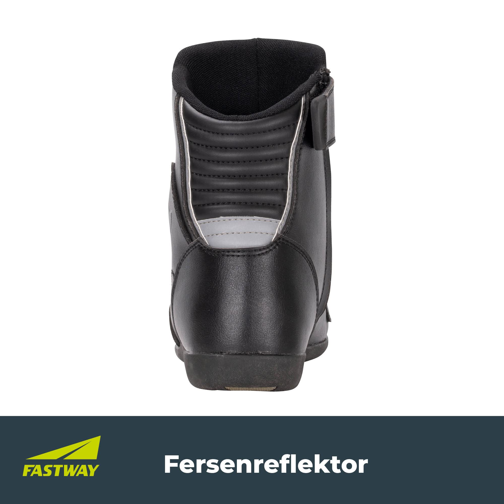 FTS-1 S Motorrad Schuhe Herren & Damen, Kurzer Tourenstiefel, Zertifiziert, Robuster Motorradstiefel Herren & Damen, Schalthebelverstärkung, Pflegeleicht, Seitlicher Reißverschluss, Gr. 36-47
