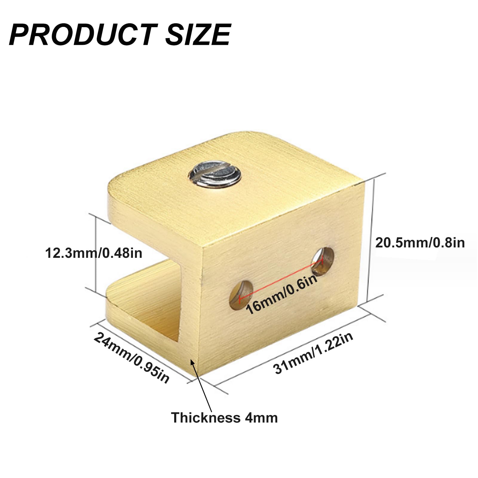 Shower Door Clips - No Drill Installation -2 Shower Door Clips - No Drill Installation -2