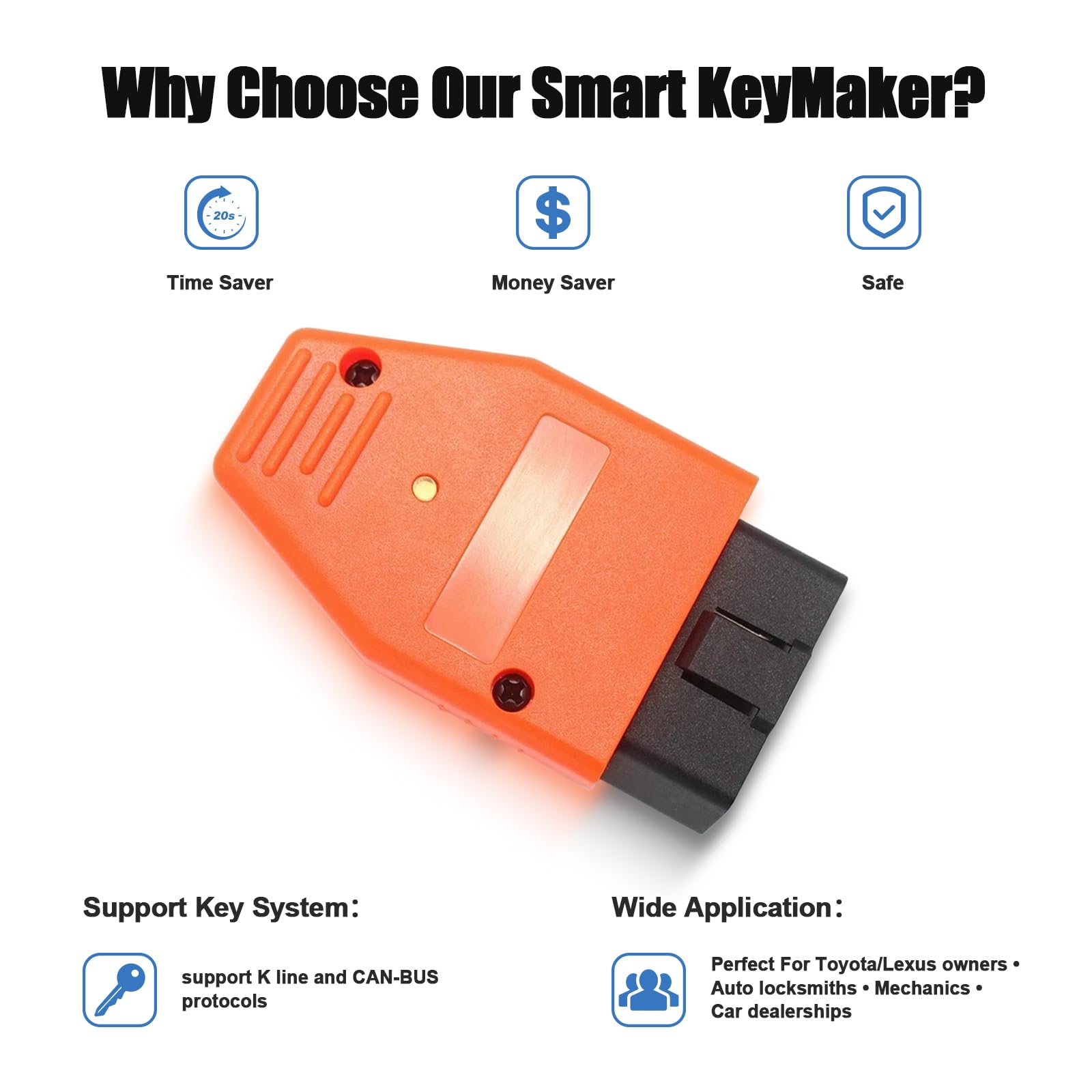 Amazon.co.jp: VZG スマートキーメーカー OBD 4D & 4Cチップ トヨタと