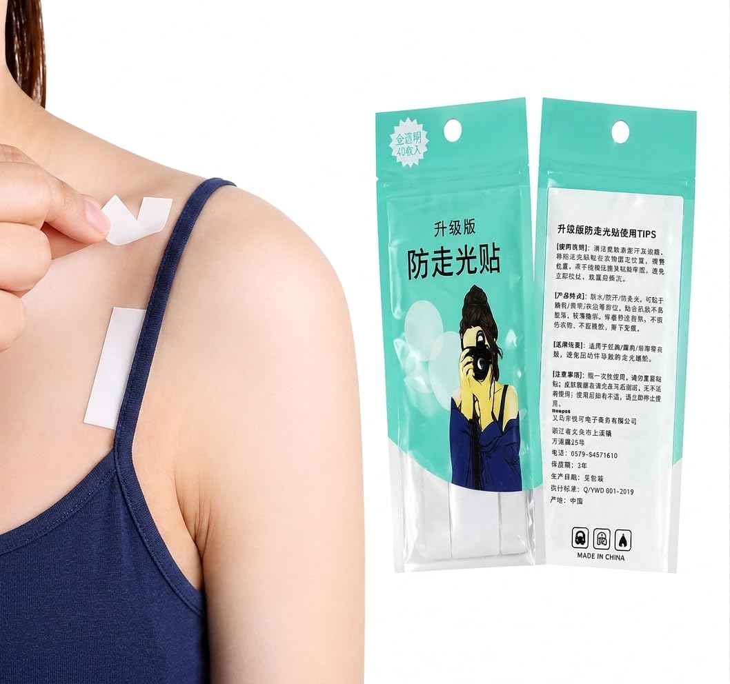 Double Sided Tape Strips for Women | Clothing Tape for Dresses, Tops & Necklines | Invisible Skin-Friendly Adhesive | Secure Hold for Wardrobe | 36 Strips (1 Pack)-image-32