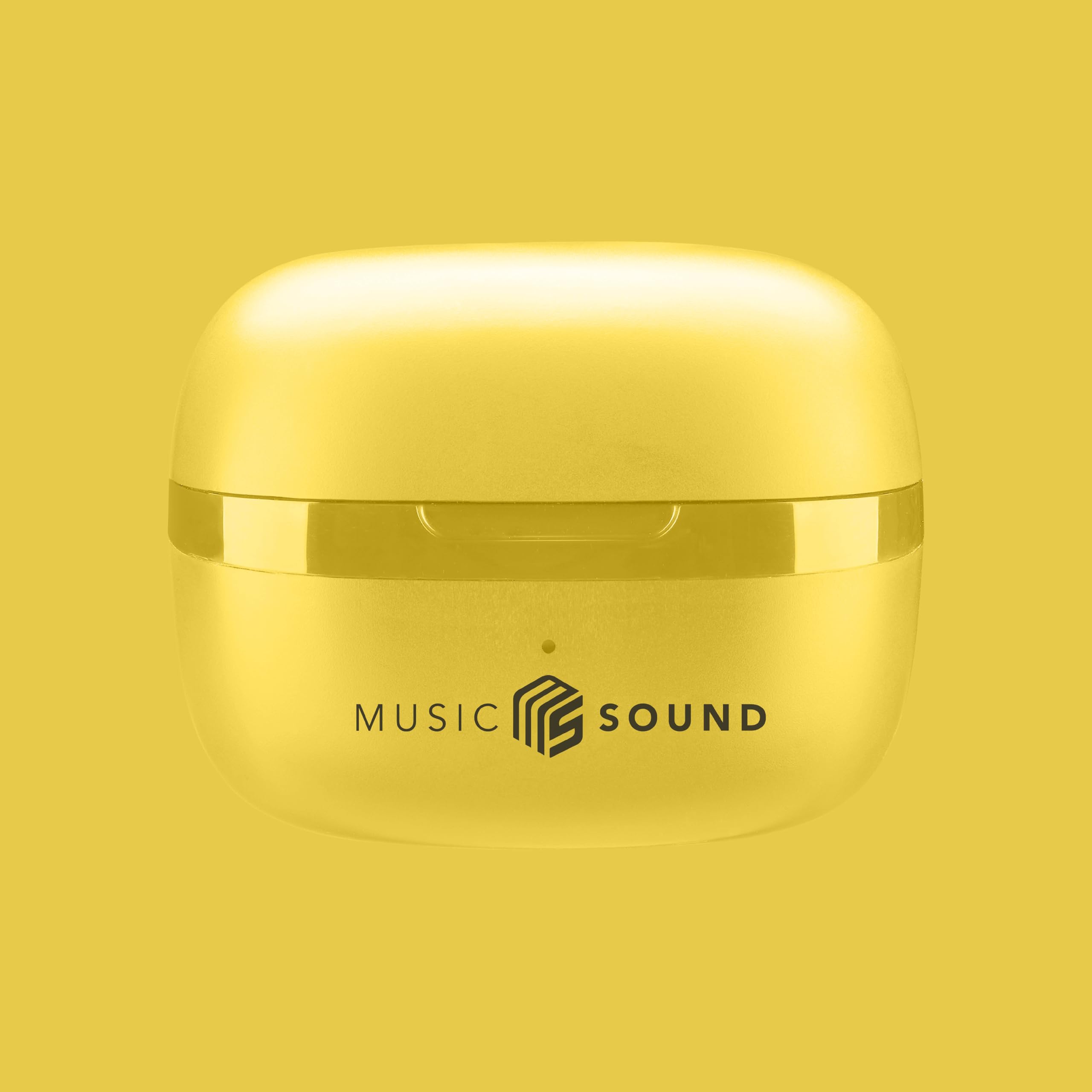 Music Sound FLOW - Bezprzewodowy zestaw słuchawkowy Bluetooth douszny - Play Time 25H - żółty