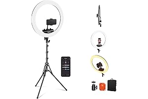 Neewer Dimmable Double Color Temperature Round Studio LED Ring Light 18 Inches