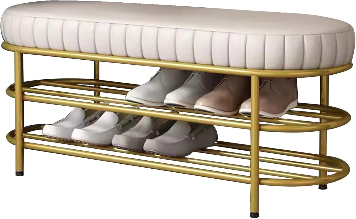 Banc à chaussures idéal pour l'entrée et le salon pour organiser vos paires avec style