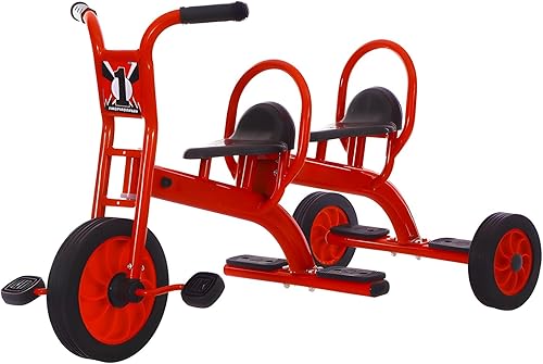 Triciclo para niños  Triciclo para niños a partir de 3 años, patio de recreo preescolar, triciclo tándem para niños, equipo de juego al aire libre,
