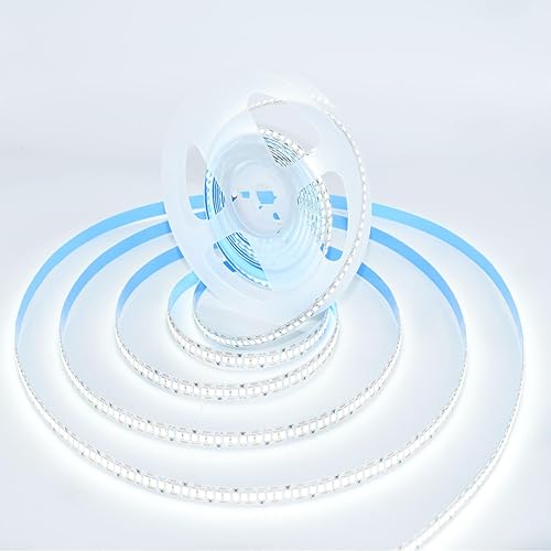 Tira de luces LED, DC12V 5m16.4ft regulable 2835 tira de luces LED, súper brillante 240 LEDsm 24000LM de alta densidad, flexible, tira de cinta LED,