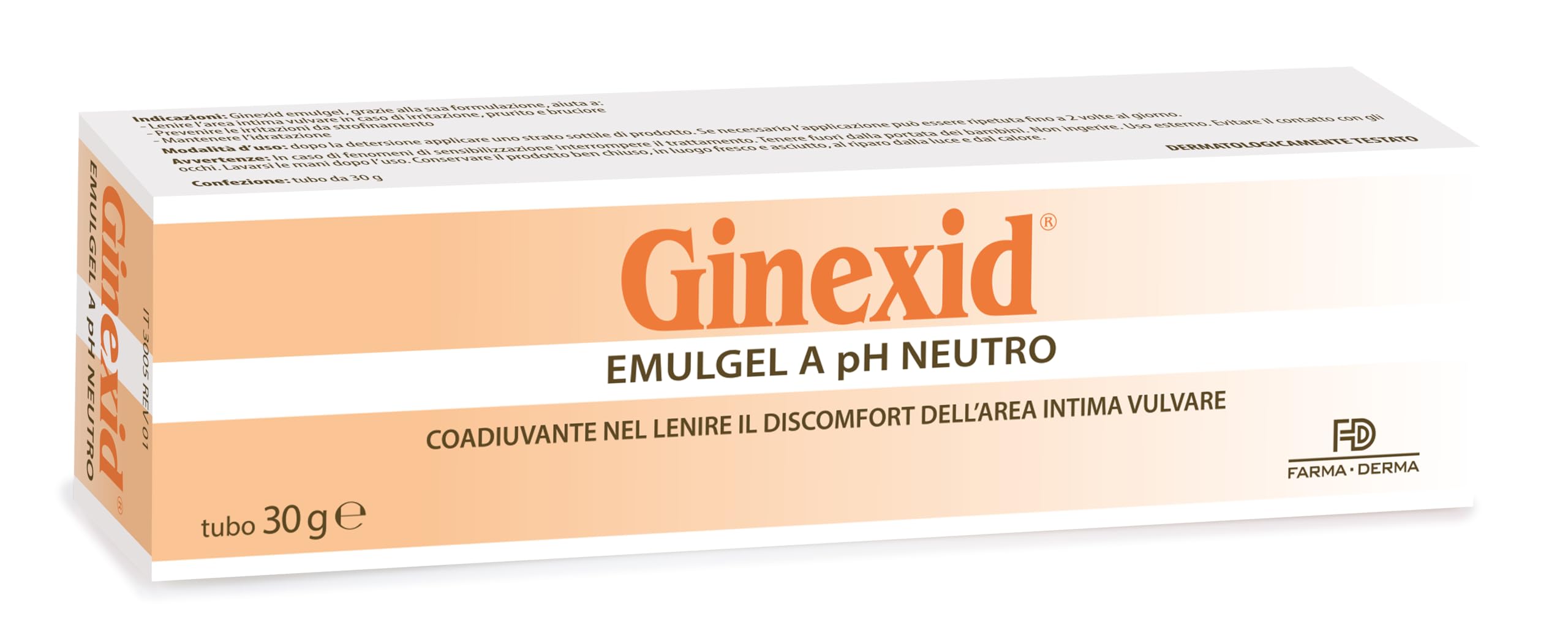 FARMA-DERMA Ginexid Emulgel Intimo 30 g | Gel Vaginale Lenitivo e Idratante pH Neutro con Acido Ialuronico e Ganoderma | Crema Intima per Secchezza Vaginale, Comfort e Benessere Area Vulvare Donna - 3