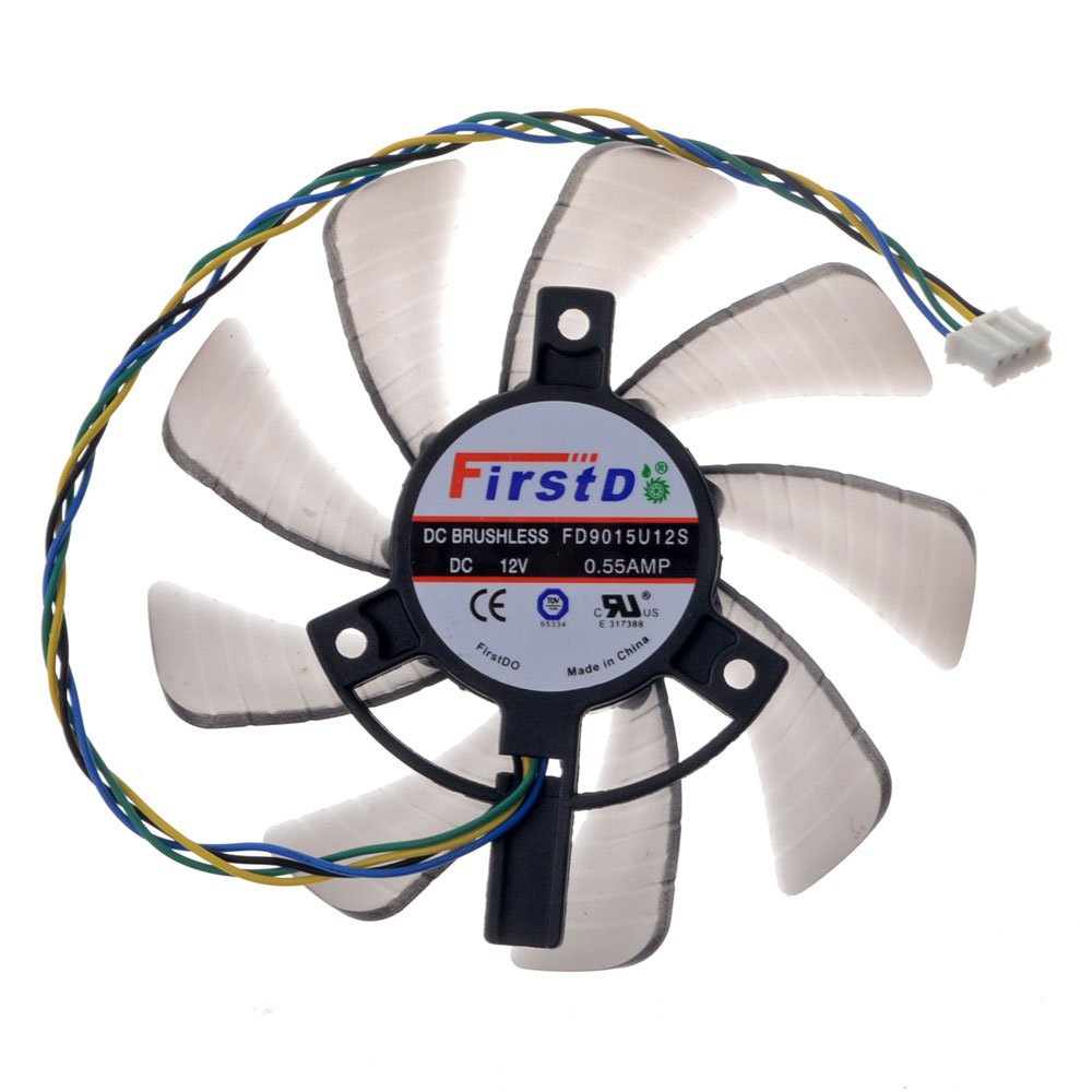 Allpartz Fd9015u12s Graphics Card Cooling Fan 85mm Dc 12v 0.55a Cooling Fan Brushless Fan for Sapphire Hd7770 77501g Gddr5 R7 260x 2g Gddr5