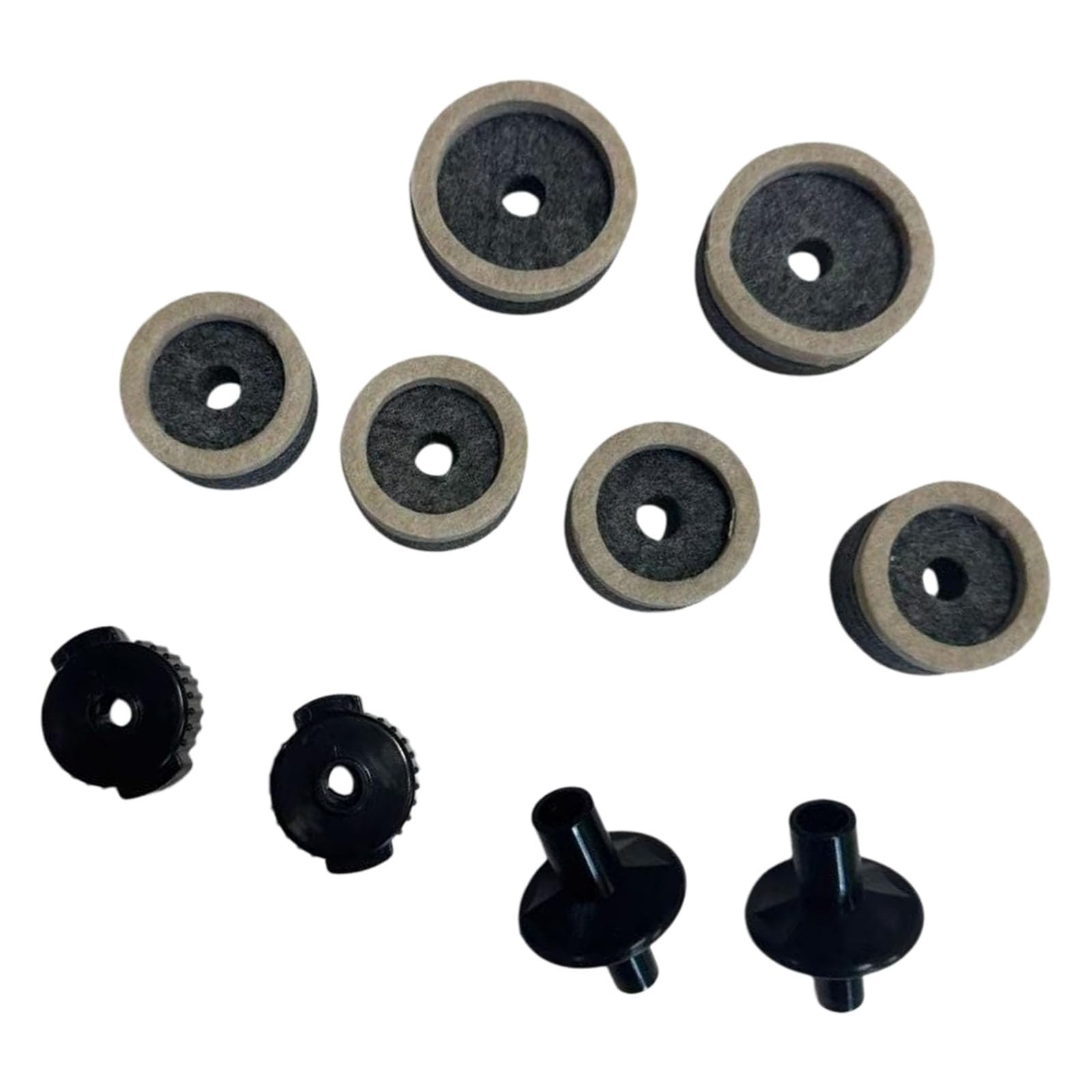 BWANGIAO Drum Accessories Professional Standard Size Cymbals Stand Felt Pads Washer and Cymbals Sleeves Replacements
