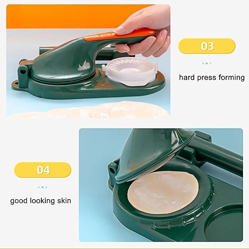 Miniatura 7 de Máquina para hacer dumpling 3 en 1 con rodillo prensador manual de masa para dumpling envoltura de prensa prensador manual de masa prensa de