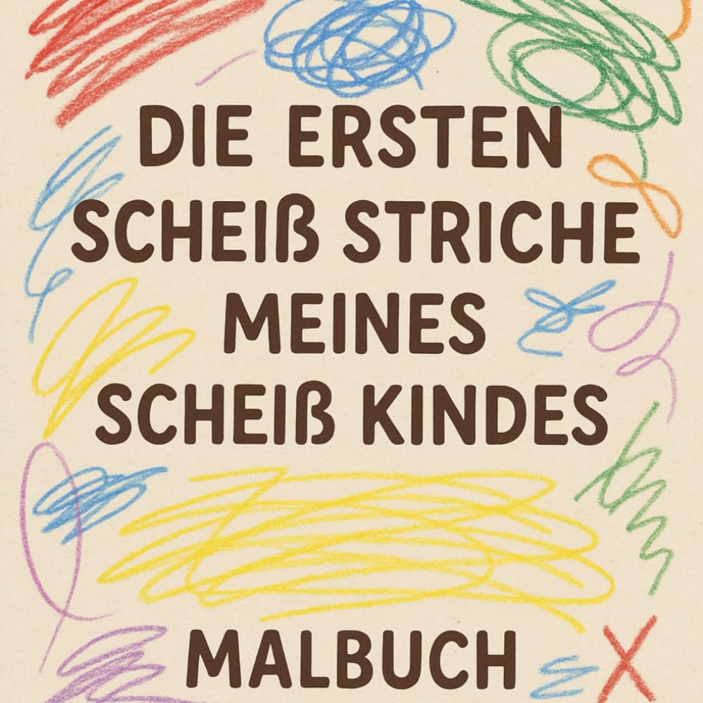 Die ersten scheiß Striche meines scheiß Kindes: Ein humoristisches Malbuch für Eltern mit starken Nerven und Kindern mit Filzstiften