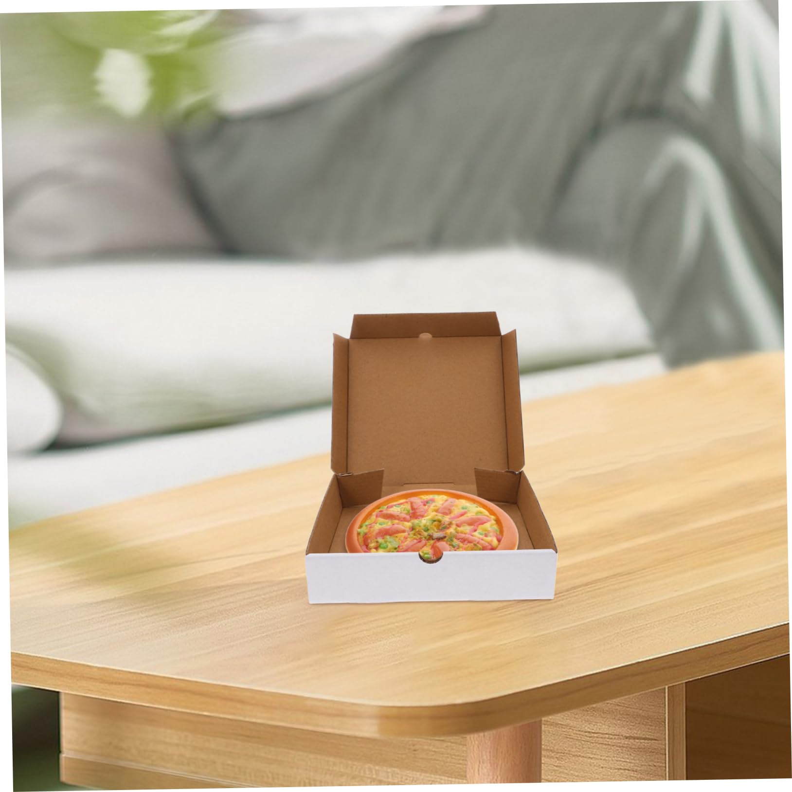 Scatole per Pizza Bianche in Cartone Ondulato, 30 Pezzi | Carta Kraft, Formato Piccolo 6 Pollici, per Asporto e Confezionamento Alimentare