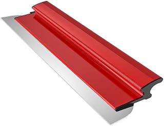 CEEINTEETOOL 24 Inch Drywall Skimming Blade - Replaceable 0.38mm Stainless Steel Trowel, Ergonomic Grip for Gyprock, Plaster & Smooth Finishes