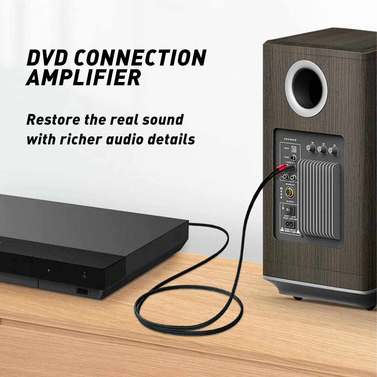 Câble double XLR mâle vers RCA 15,2 m, câble de microphone robuste 2 XLR mâles vers 2 RCA mâles HiFi stéréo