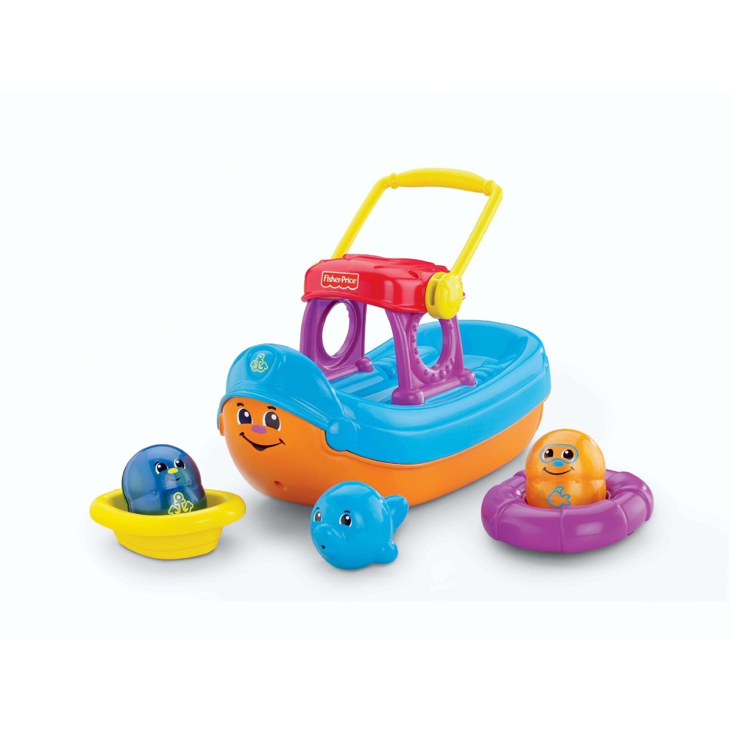 Fisher-Price - W9850 - Jouet de Bain - Bateau Topzy Tumblers