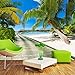 Produktbild Fototapete Foto Fototapete Benutzerdefinierte Jede Größe Seaview Highway Green Kokospalme Landschaft Foto Wandbild Wohnzimmer Tv Hintergrund Wanddekoration 3D Wallpaper, 400 Cm X 280 Cm