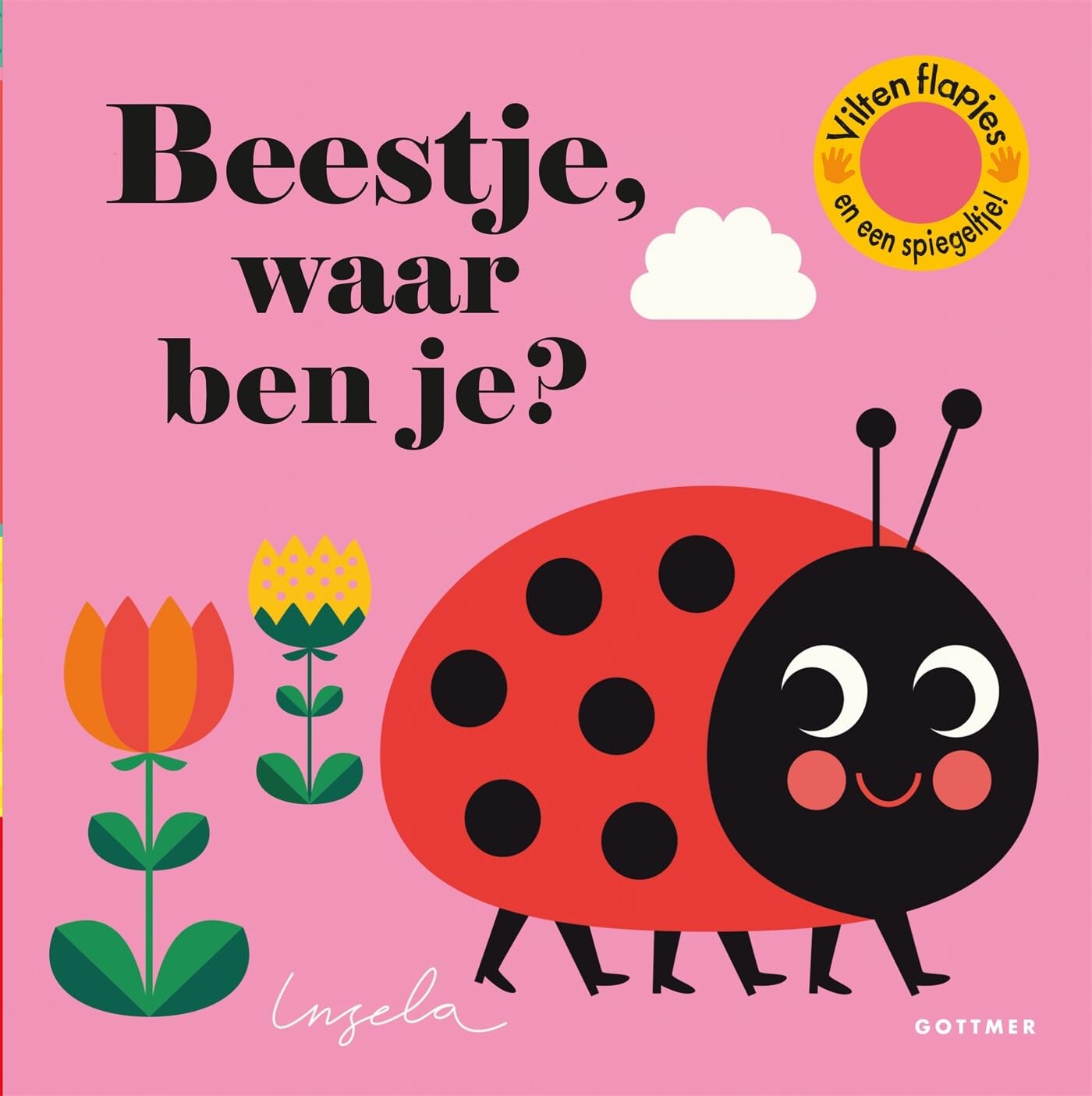 Beestje, waar ben je?: vilten flapjes en een spiegel