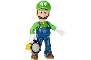 Jakks Pacific Super Mario 5 Inch Action Figure Series 1 Luigi with Flashlight