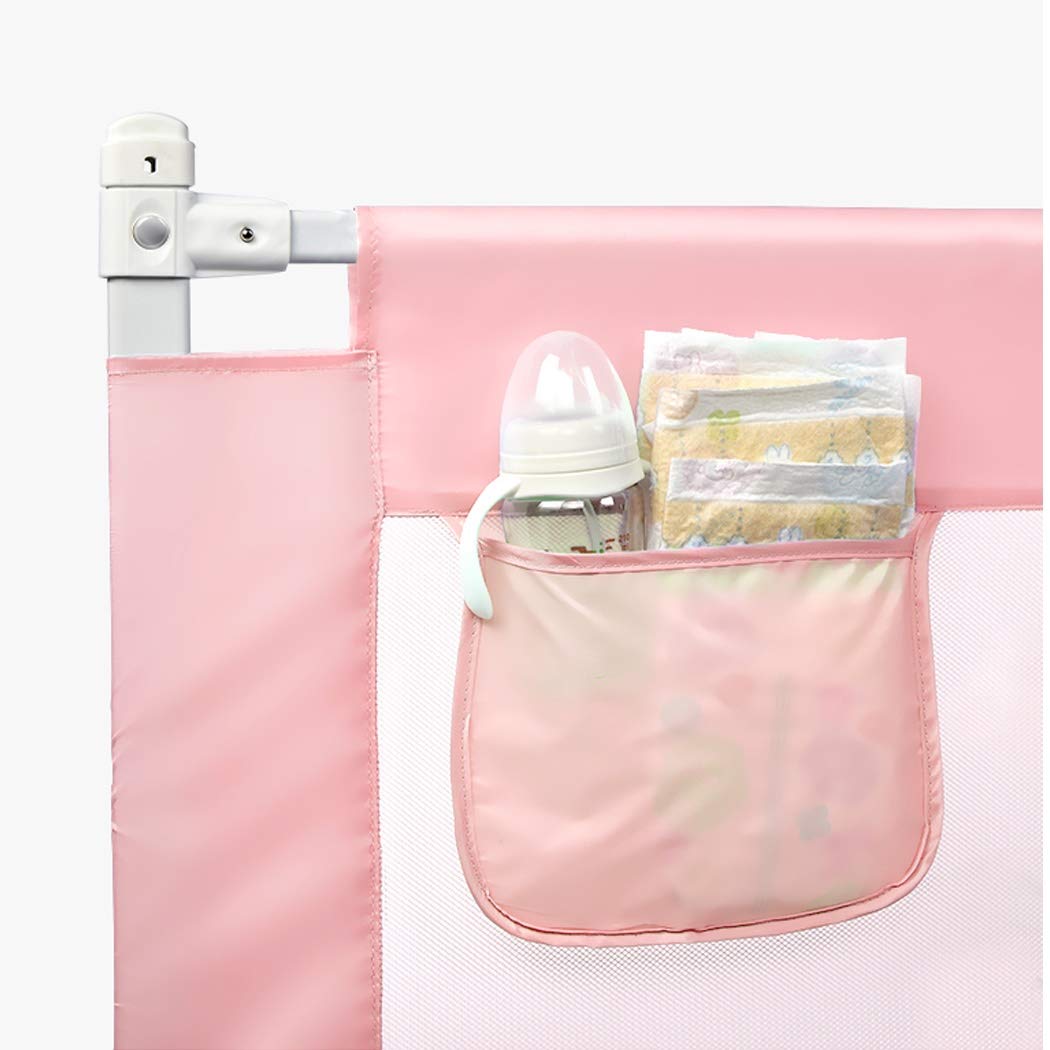 Barandilla de Cama Vertical abatible, Resistente a roturas, de Seguridad para niños, anticaídas, Deflector de cabecera de 1,8 m, Ajuste Universal de 8 velocidades (Color