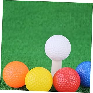 Toddmomy Indoor Ball 30pcs Golf Foam Golf Balls Colored Golf Balls Indoor Golf s Colored Airflow Balls Realistic Feel Balls Non-porous Balls Plastic Golfing Balls Golfing Training Balls