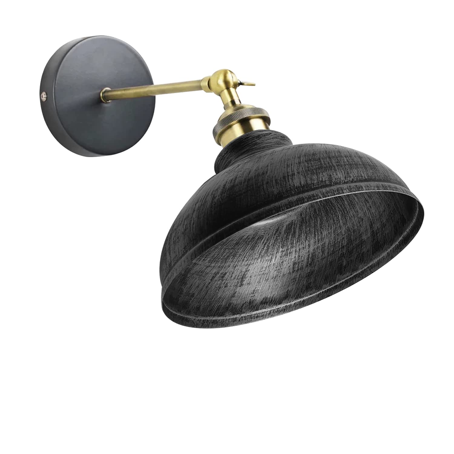 LEDSone Vintage Style wall Lights Curvy Dome Shaped wall Light 180 Degree Adjustable Industrial wall Light Fixture for Restaurant and Any Other Places