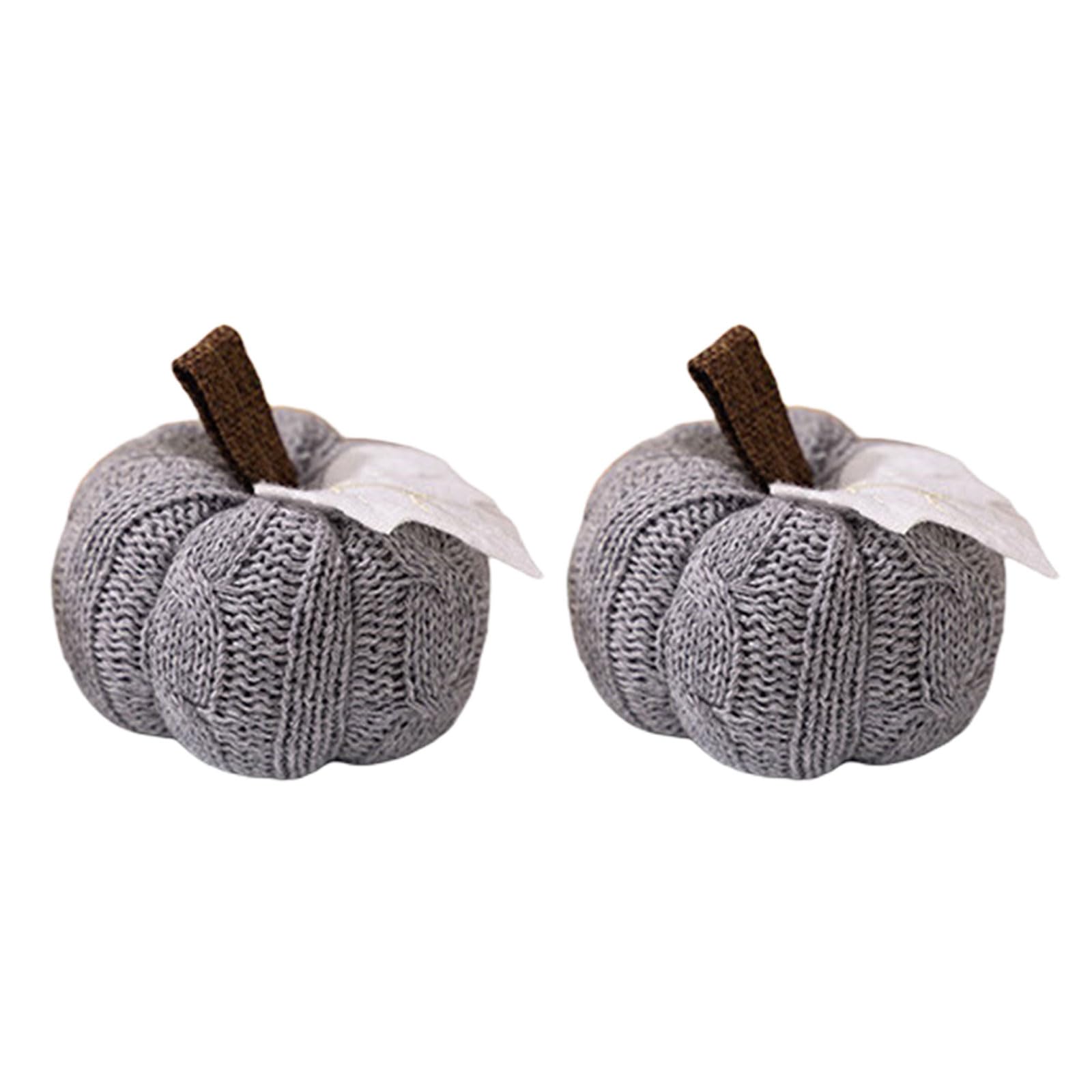 Kalttoy Harvest Festival Knit Fabric Pumpkin Decorations MultiUse Seasonal Display for Thanksgiving Table Decoration Thanksgiving Decorations