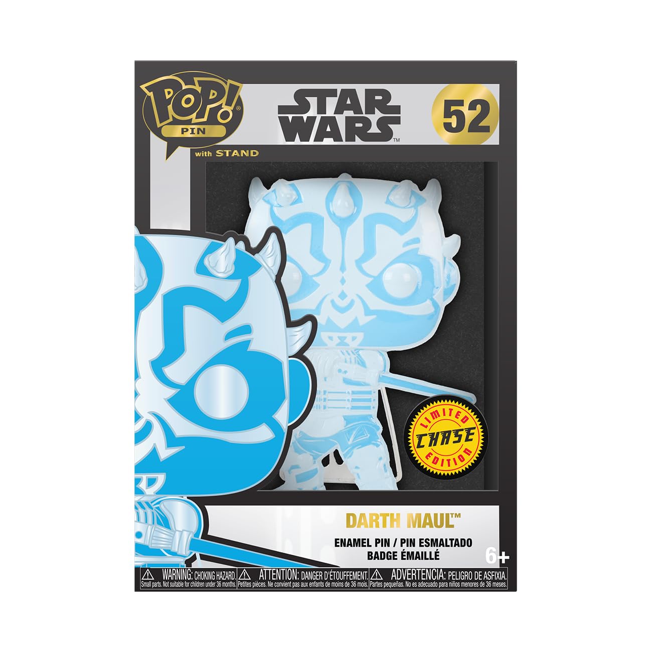 Funko Large POP! Enamel Pin - Star Wars: Darth Maul Enamel Pins - Cute Collectable Novelty Brooch - do plecaków i toreb - Pomysł na prezent - Official Merchandise - Star Wars Fans