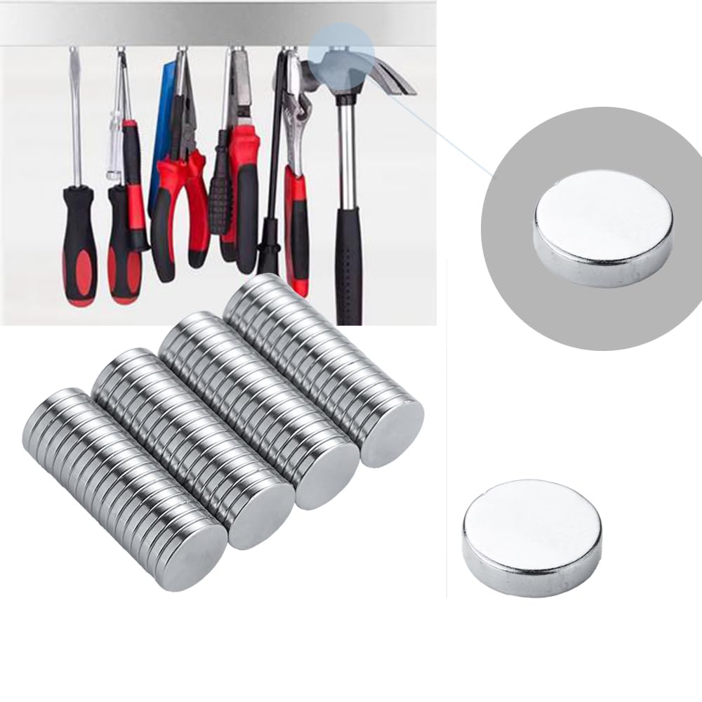 Neodymium Magnets,60 PCS 10 * 2mm Neodymium Fridge Magnets Magnets Tiny Magnets Small Magnets For Crafts Round Magnets for Postcard and Photo Whiteboard and Fridge - Image 3