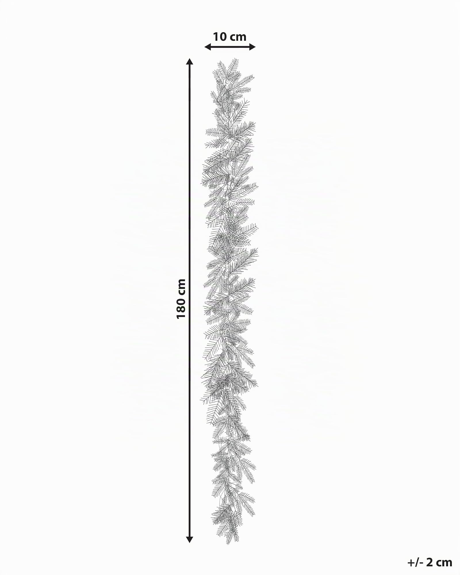 Künstliche Weihnachtsgirlande Grün mit LED 180 cm Tannenzapfen und Beeren Wapta