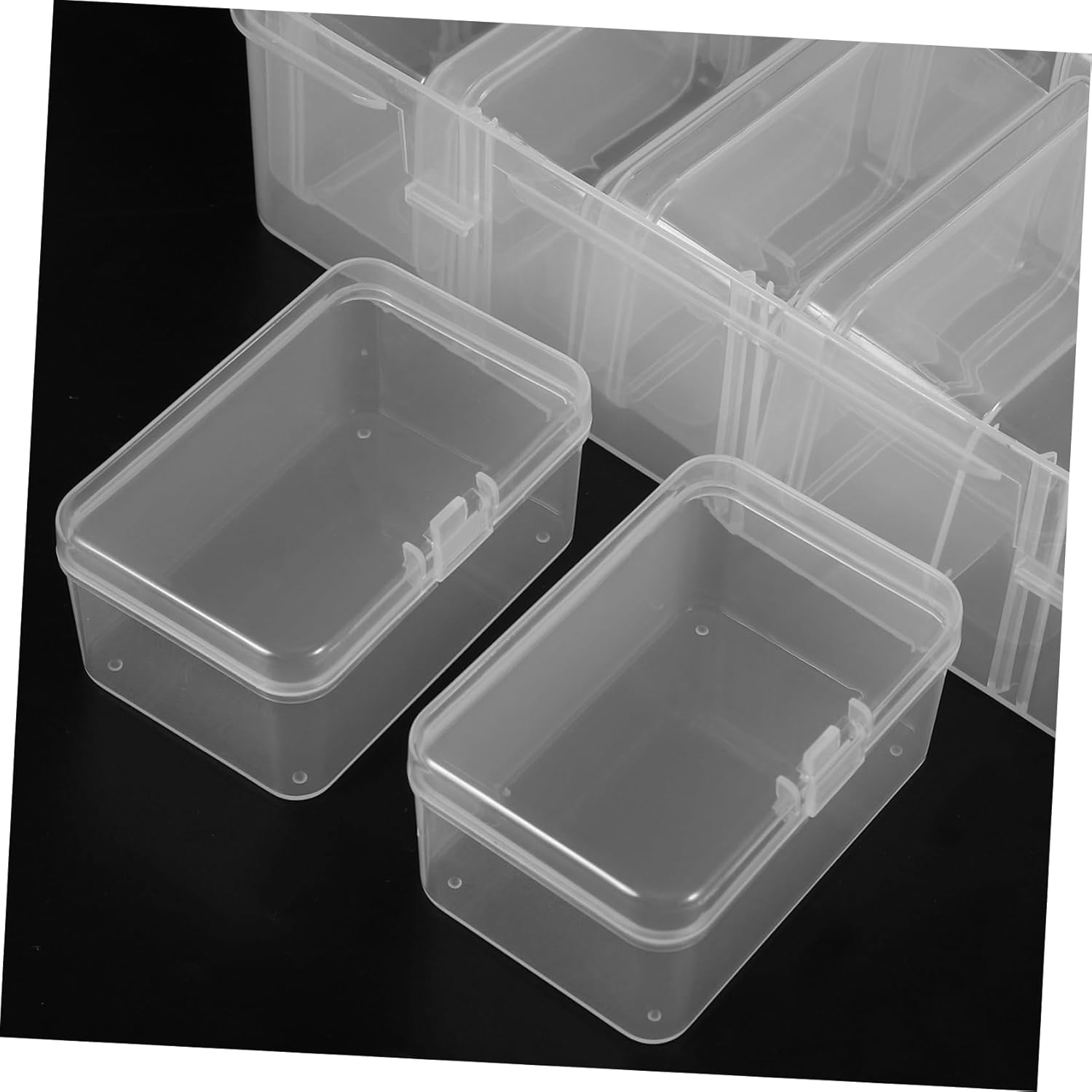 Mini Jewelry Box Lids Material Storage Boxes Organizers for Beads Small Item Portable Organizer