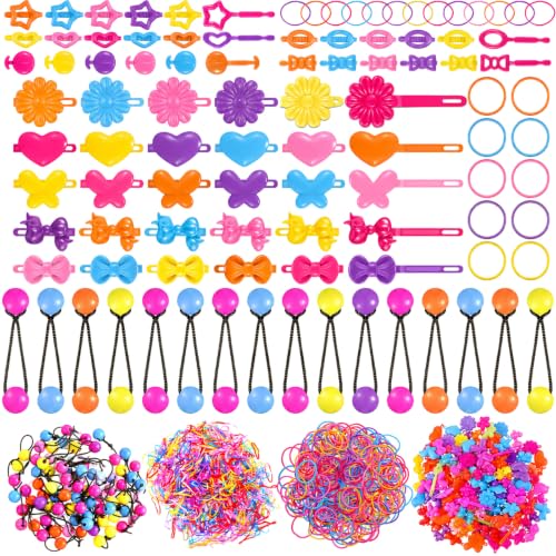 WILLBOND 1184pcs Self Hinge Hair Barrettes for Girls, Kid Hair Accessories